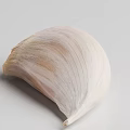 Fresh Garlic on Wooden Cutting Board with Whole Bulb and Cloves