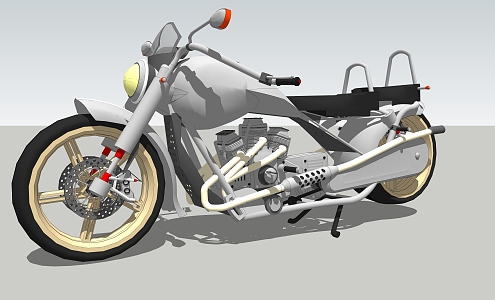 Modern Motorcycle 3d model