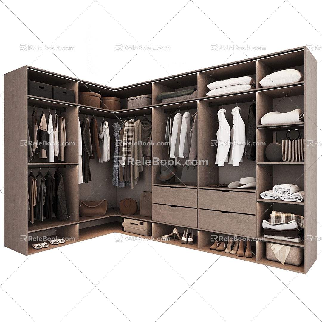 Modern wardrobe 3d model