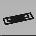 Stylish Black Geometric Design Decorative Handle for Modern Furniture Drawer and Cabinet Applications