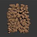 Natural Stacked Wooden Logs Firewood For Household Heating And Cooking Needs