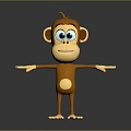 Monkey Monkey Cartoon Monkey Anime Monkey Stylized Monkey Fantasy Style Monkey Toy 3d model