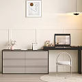 Modern Multifunctional Dresser With Large Storage Drawers And Extendable Desktop For Cozy Bedroom Daily Use