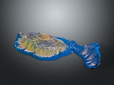 Geography, topography, mountain shape, ridge, ridge, valley, mountain range, canyon, geomorphology, mountain peak, mountain body 3d model