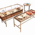 Modern display stand toy display cabinet 3d model