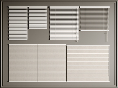 venetian blinds blackout blinds roller blinds 3d model