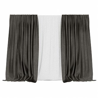 Modern Curtains 3d model