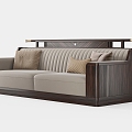 Chinese-style four-person sofa 3d model