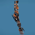 Robot arm robot steampunk arm sci-fi mecha 3d model