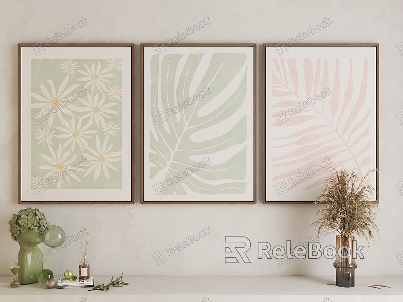 Modern Plant Painting Plant Art Decorative Painting model