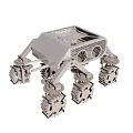 Smart Machine With Multiple Wheels And Mechanical Structure For Exploration Tasks 3d model