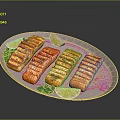 Grilled Salmon Fillets Plated with Lime Wedges Fresh Parsley and Black Pepper