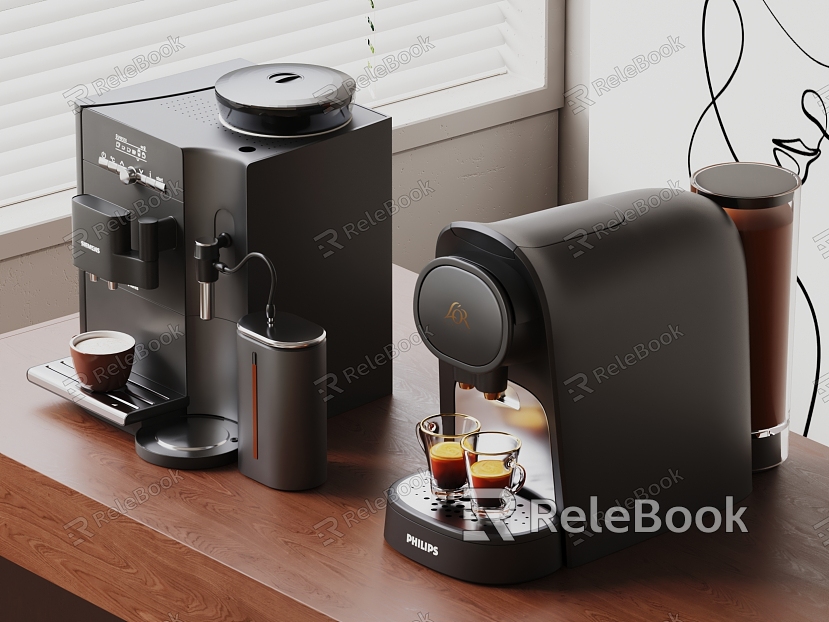 Modern coffee machine model