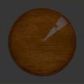 Decorative Home Clock With Intricate Design Transparent Glass Dome And Wooden Base