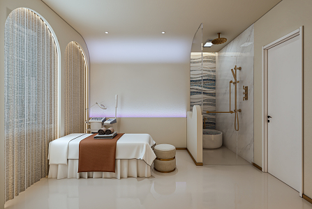 Modern SPA Beauty Salon Room 3d model