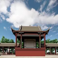 Chinese Style Pavilion Ancient Architecture 3d model