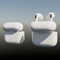 White Wireless Earbuds With Open Charging Case And Modern Design