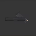 Black Modern Tactical Handgun With Textured Grip And Detachable Magazine