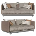 Modern double sofa 3d model
