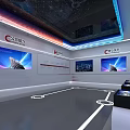 Sichuan Science and Technology Museum Exhibition Hall With Multiple Display Screens And Starry Ceiling Lights