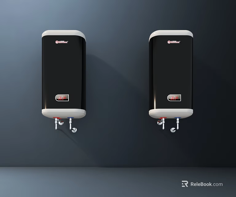 Galanz Two Black Wall Mounted Water Heaters For Daily Home Use 3d model 