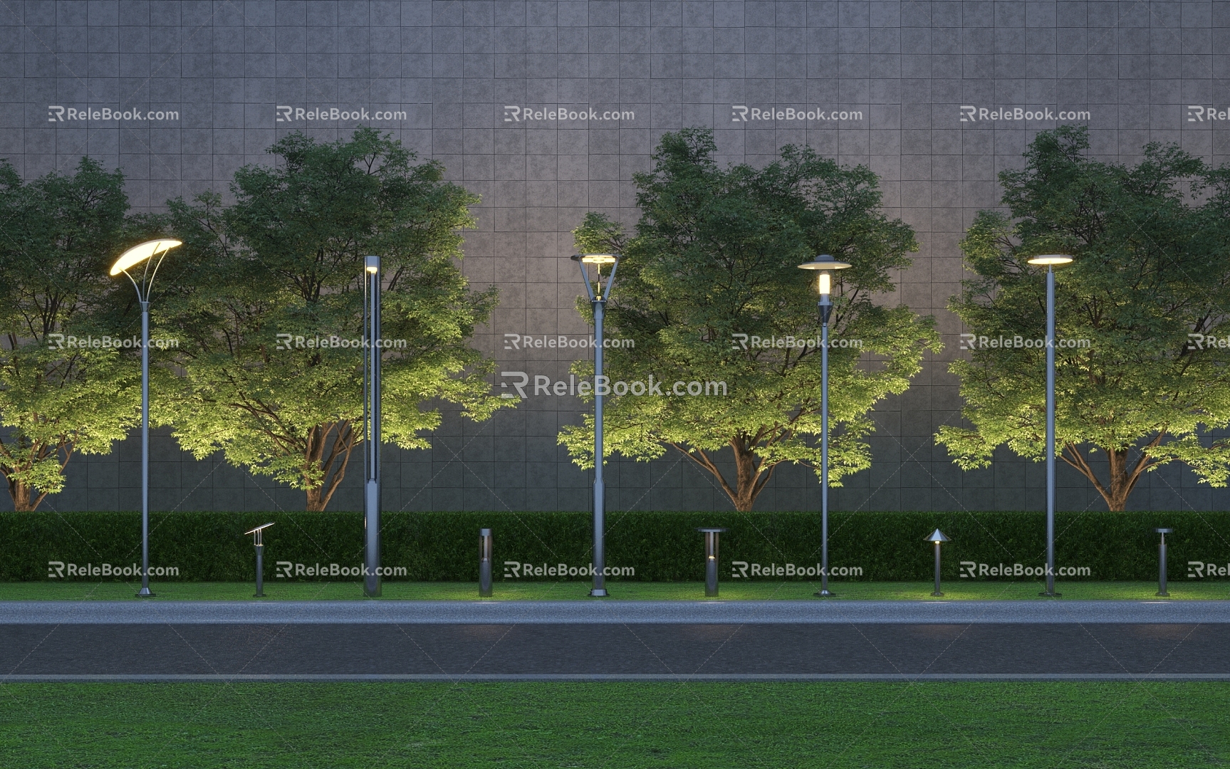 Garden lights high pole lights landscape lights model