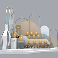 Commercial Display Equipment Featuring Brandy Vle Golden Eggs Arched Structures And Decorative Elements
