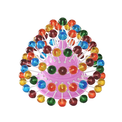 The lollipop on the candy stand 3d model