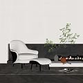 Modern Minotti Single Sofa 3d model