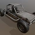 Rugged Off Road Buggy With Tubular Frame Large Tires And Open Cockpit