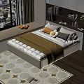 Cozy Bedroom Interior With Platform Bed Yellow Blanket Plush Toys Window Bench And Star Rug