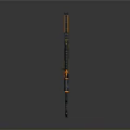 Modern Orange And Black Tactical Rifle With Futuristic Design And Ergonomic Features