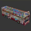 Bus Large Bus CMB Medium Van Large Van Bus School Bus Van Box Car 3d model