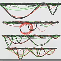 Industrial Equipment Cable Management Systems With Multi Colored Wires And Structured Layers