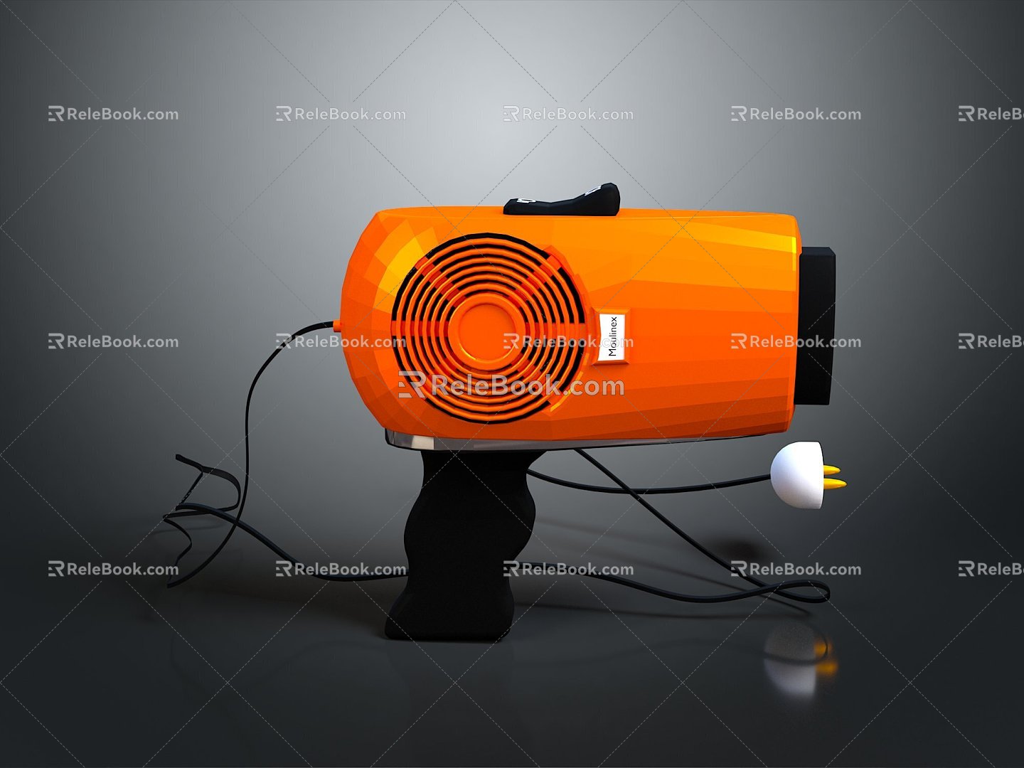 Hair Dryer Hairdressing Supplies Air Cooler Lifestyle Supplies 3d model