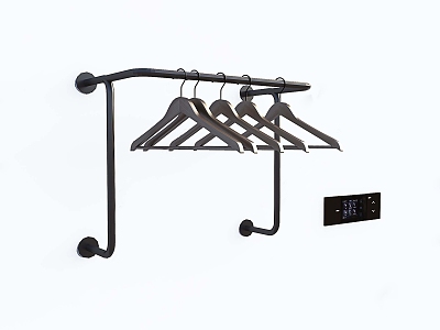 Hotel Simple Metal Hanger 3d model