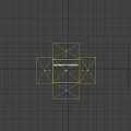 Modern City Themed Photo Check In Spot with Wavy Design and Yellow Lines