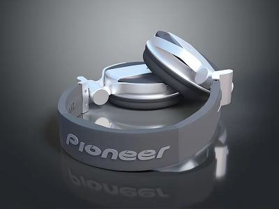 Pioneer Premium Over Ear Headphones for Laptop Computers with High Definition Audio Output 3d model