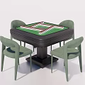 Modern Mahjong Table and Chair Mahjong Table 3d model