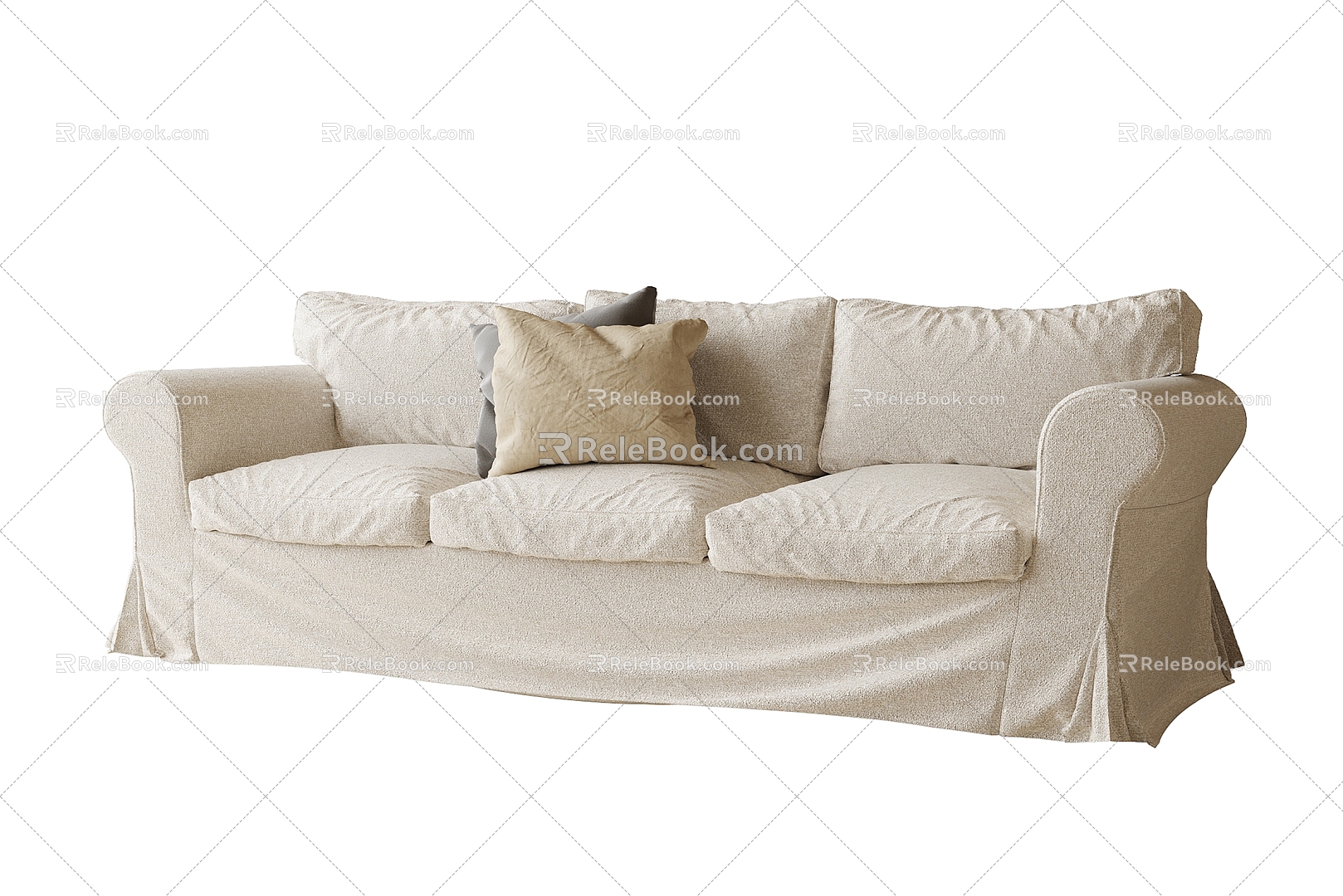 Multi-person sofa sofa 3d model