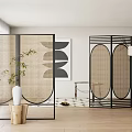 Silent Screen Middle Ancient Screen Partition Middle Ancient Screen Partition 3d model