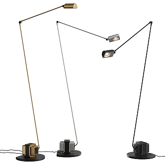 Metal floor lamp 3d model