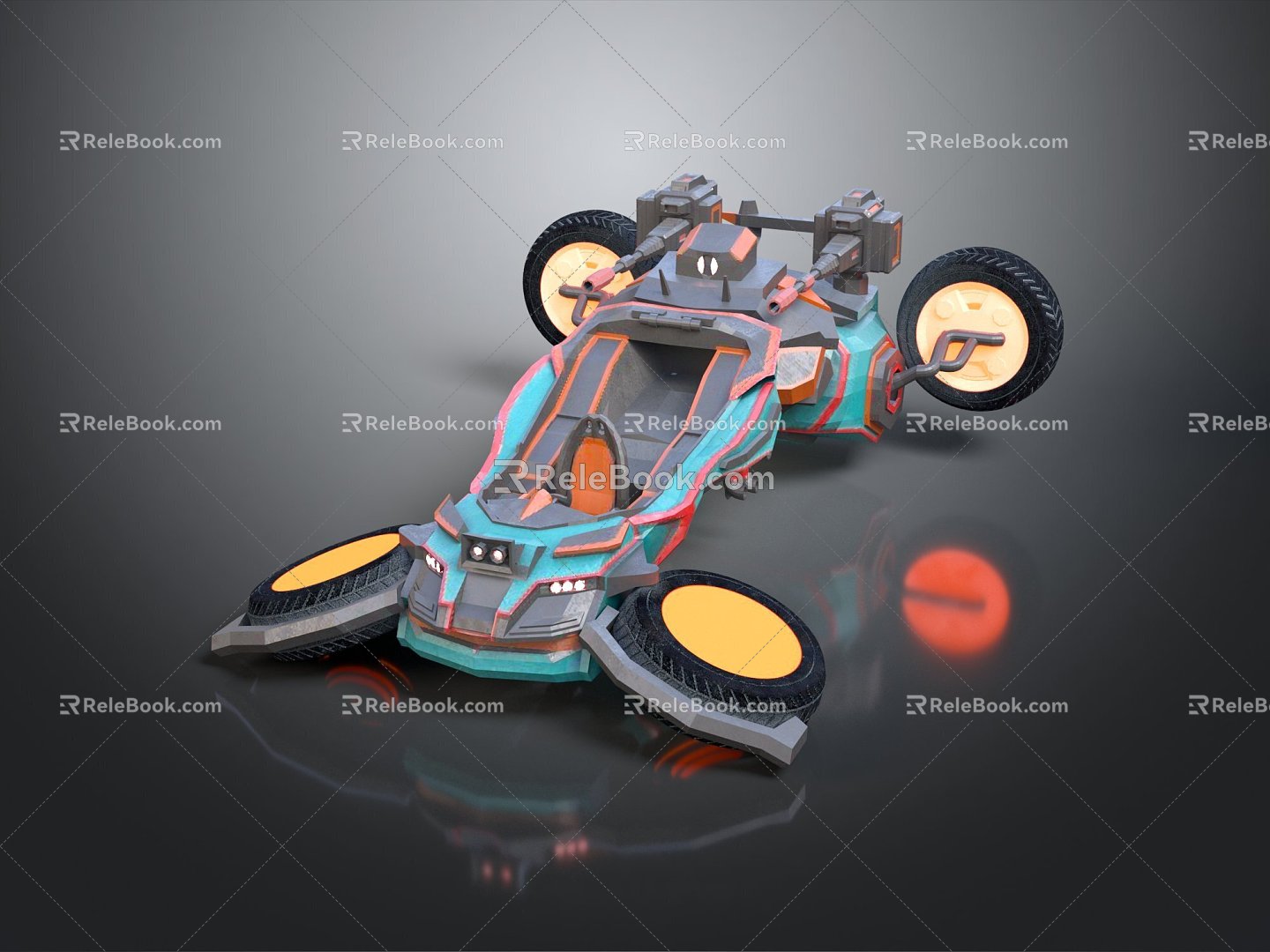 Hyundai car suspension car suspension car future car science fiction car 3d model