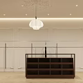 YUEMU Clothing Store White Building Exterior With Arched Doorway And Display Window
