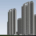 Modern High Rise Buildings Exterior With Contemporary Architecture And Glass Facade Design