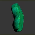Reptilian Eye With Green Textured Scales Orange Iris And Black Pupil