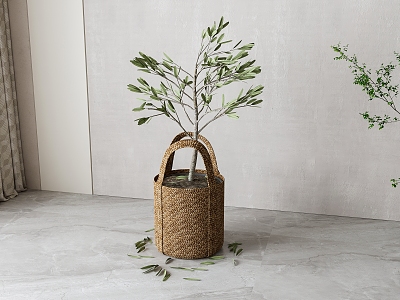 Nordic Green Plant Potted Plant model