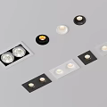 Modern Recessed Downlights and Spotlights with White and Black Home Lighting Designs