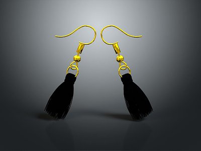 Earrings Jewelry Realistic 3d model