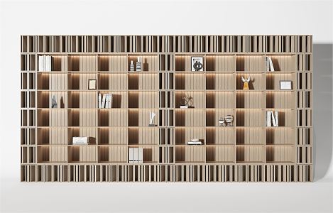 Modern Bookcase Decorative Cabinet 3d model